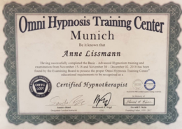 Zertifizierte Hypnose Therapeutin Müchen